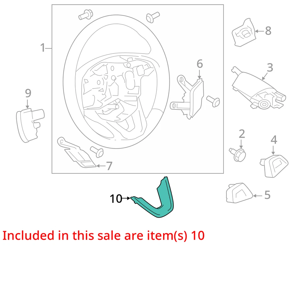 FUNDA PARA LINCOLN MKC MKZ 2015-2019 EJ7Z3D758EA - NUEVA OEM EJ7Z3D758EA Foto 3 de 4