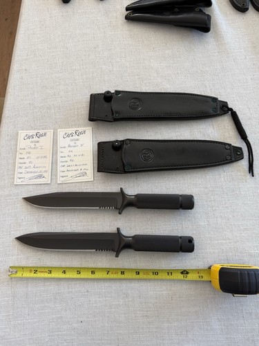 Chris Reeve Knives Project I & II Fixed Blade A2 Drop Point Aluminum ...
