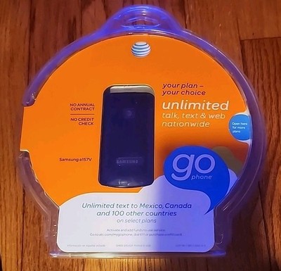 AT&T Go Phone Prepaid Samsung a157V Flip Cell Phone New (FACTORY SEALED)