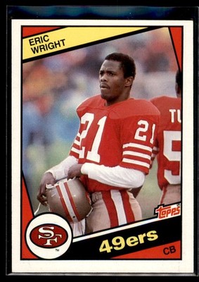 1984 Topps Eric Wright RC #363 San Francisco 49ers