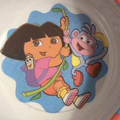 2001 Vintage Dora The Explorer Bowl Set Of 2 Ice Cream Cereal