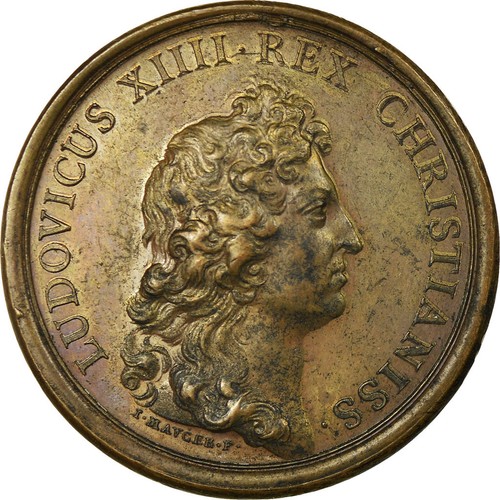[#714373] Frankrijk, Medaille, Louis XIV, Etablissement des Manufactures, 1664,  - Afbeelding 1 van 2