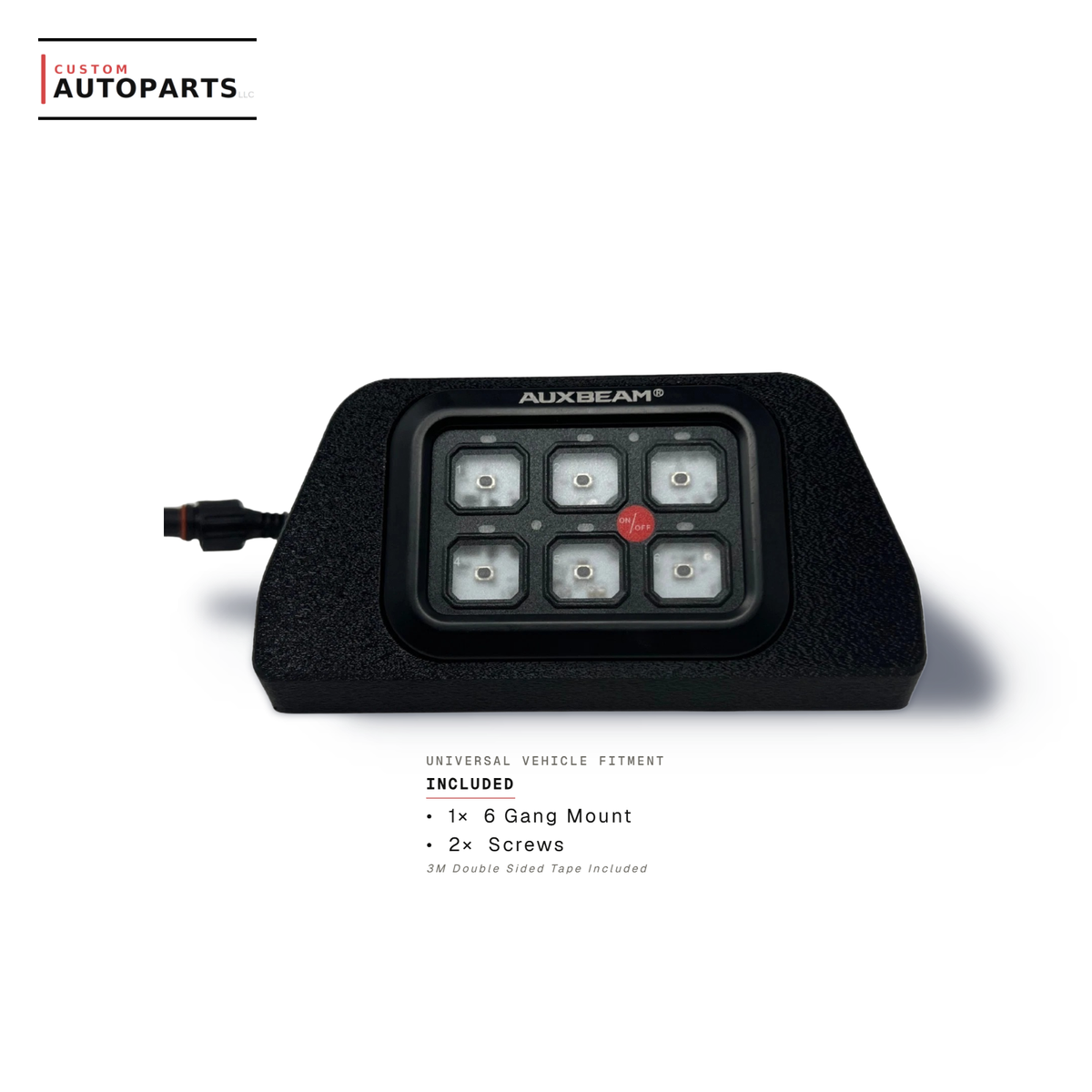 Universal Auxbeam Switch Panel Mount | Flush Fit for 6/8/XL8 Gang