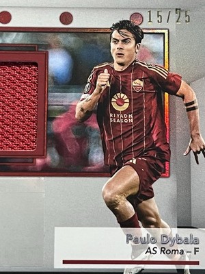 サッカー　Panini ディバラ　 サインカード　35シリ 01/25シリ Paulo Dybala 直筆サイン Sapphire パラレル Elegant Ink
