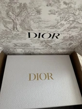 CHRISTIAN DIOR Authentic Dior Gift Box White Textured Empty Gift Box