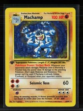 pokemon machamp 1st edition card Pokmon - (8/102) - Base Set - Holo Rare (Dont apply Weakness and Resistance.) This power cant be used if Machamp is Asleep PSA 4 Machamp 1st Edition