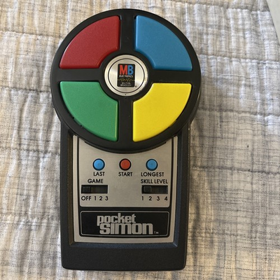 #ad #ad Pocket Simon Electronic Game 1980 by Milton Bradley 80s Hand Held With Box $19.99