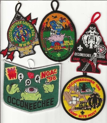 OA Lodge  104 Occoneechee   misc   patches  grp 1
