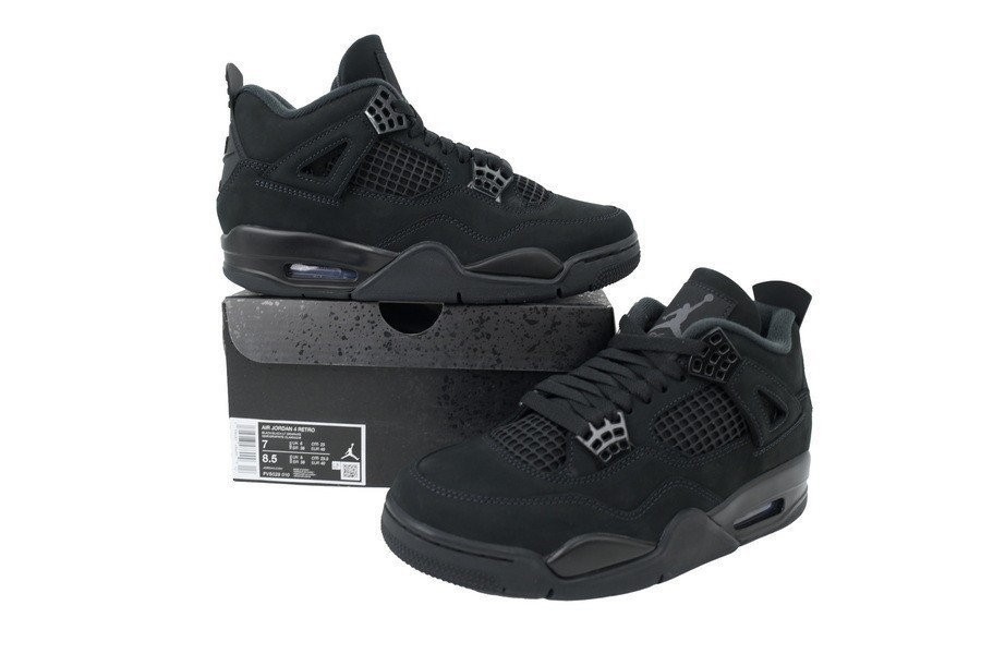 Jordan 4 Retro Black Cat (2025 ) FV5029-010 Women's Size US 5.5-11 thumbnail 3