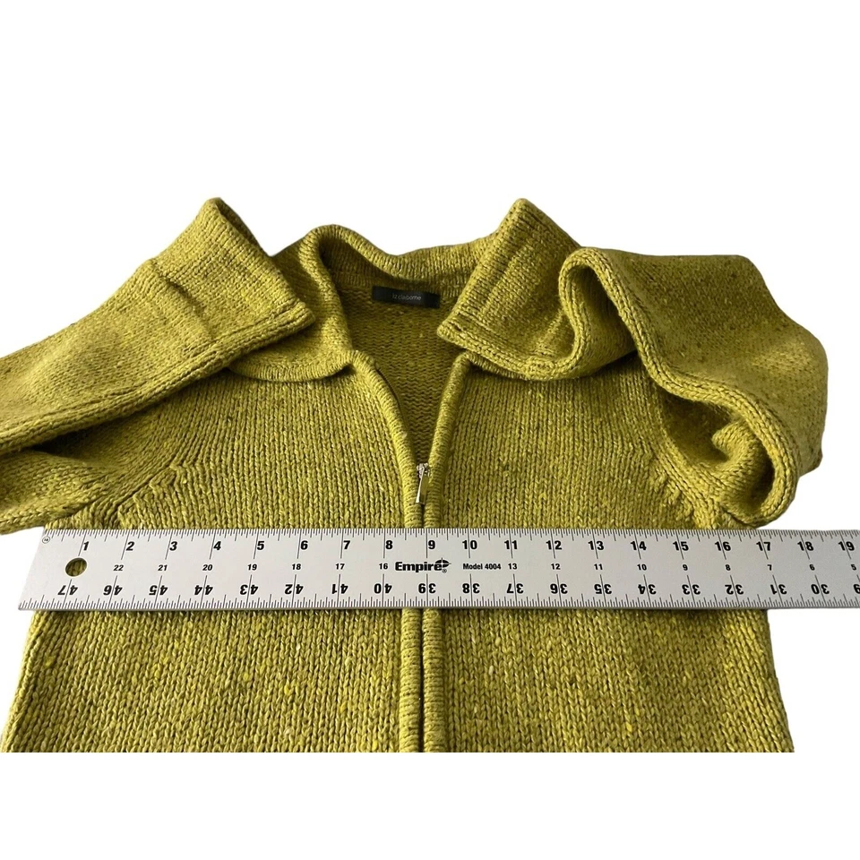 Cárdigan suéter tejido verde con botones Liz Claiborne talla pequeña    Foto 4 de 4