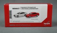 Herpa 014144 H0,1:87 Minikit/Bausatz 2 Stk. Audi A4 Limousine, Weiß/Rot Neuware!