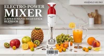 Electro Power Mixer 2 Speed Hand Held Stick Blender