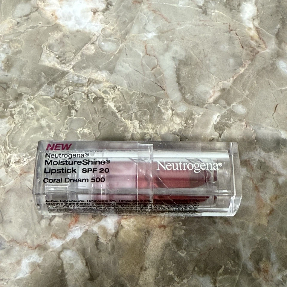 Lápiz labial NEUTROGENA Moisture Shine Coral Dream 500 0,12 oz 3,4 g NUEVO sellado Foto 2 de 2