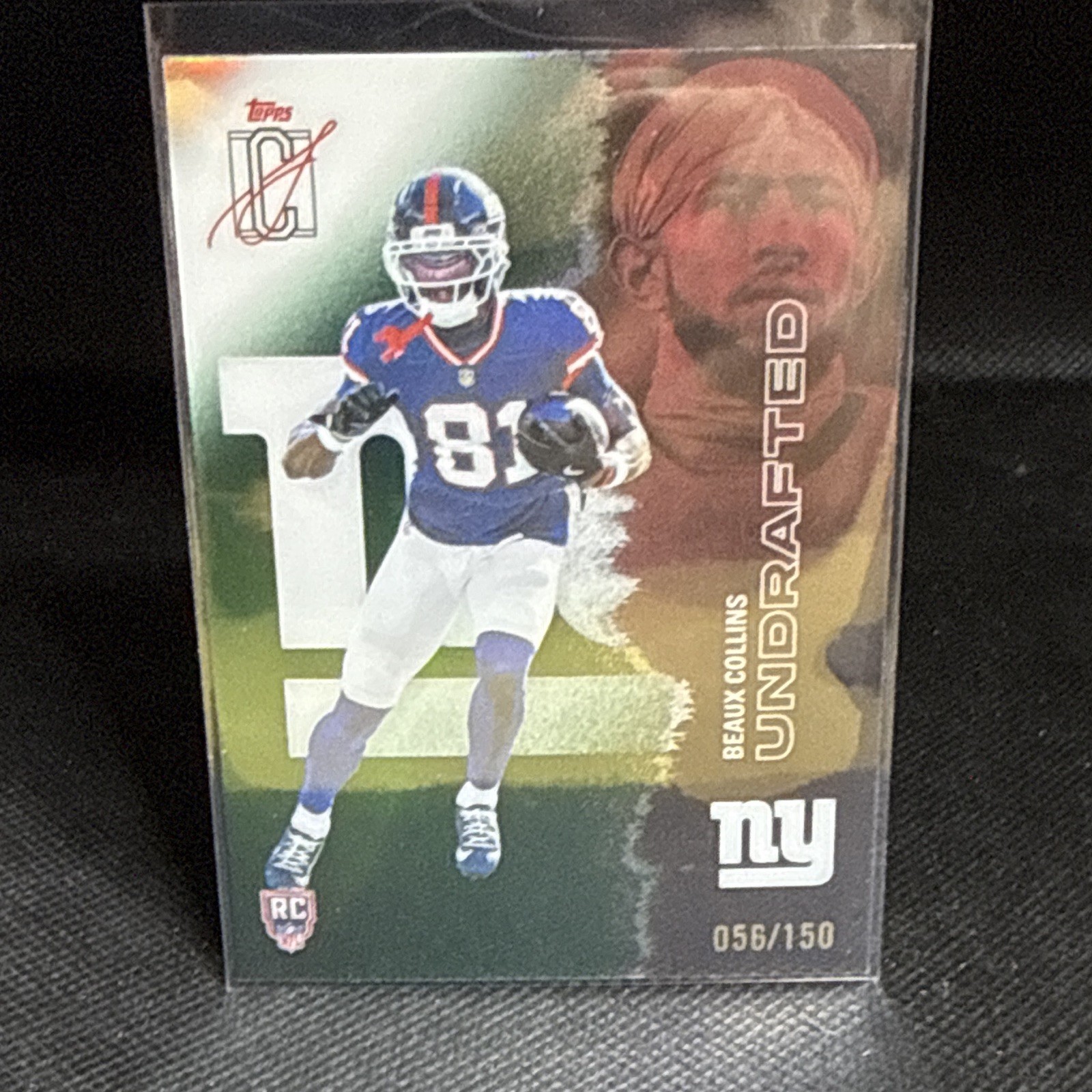 Topps 2025 Signature Class Beaux Collins Auto Rookie New York Giants #245 /150