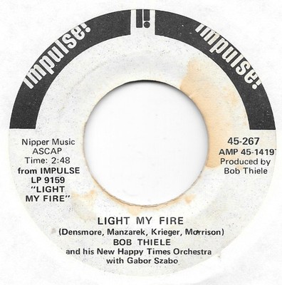 BOB THIELE Light My Fire on Impulse Doors cover soul jazz DJ 45 HEAR