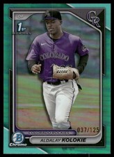 2024 Bowman Chrome #BCP-173 Aldalay Kolokie Prospects Aqua Refractors #/125