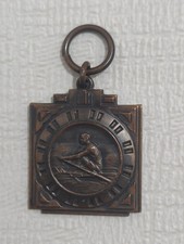 Antique Rowing Crew 1936 Medal  Shell University Barge Club Philadelphia 1930s