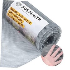 Hardware Cloth 1/8 inch 27Ga Hot Dipped Galvanized After Welding, 16in x 10ft