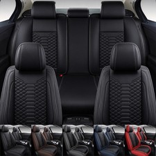 For Chevy Silverado 1500 2500 3500hd Traverse Full Set 5-seat Leather Seat Cover