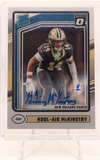Panini Clearly Donruss Rated Rookie Kool-Aid McKinstry #264 /325Saints Autograph