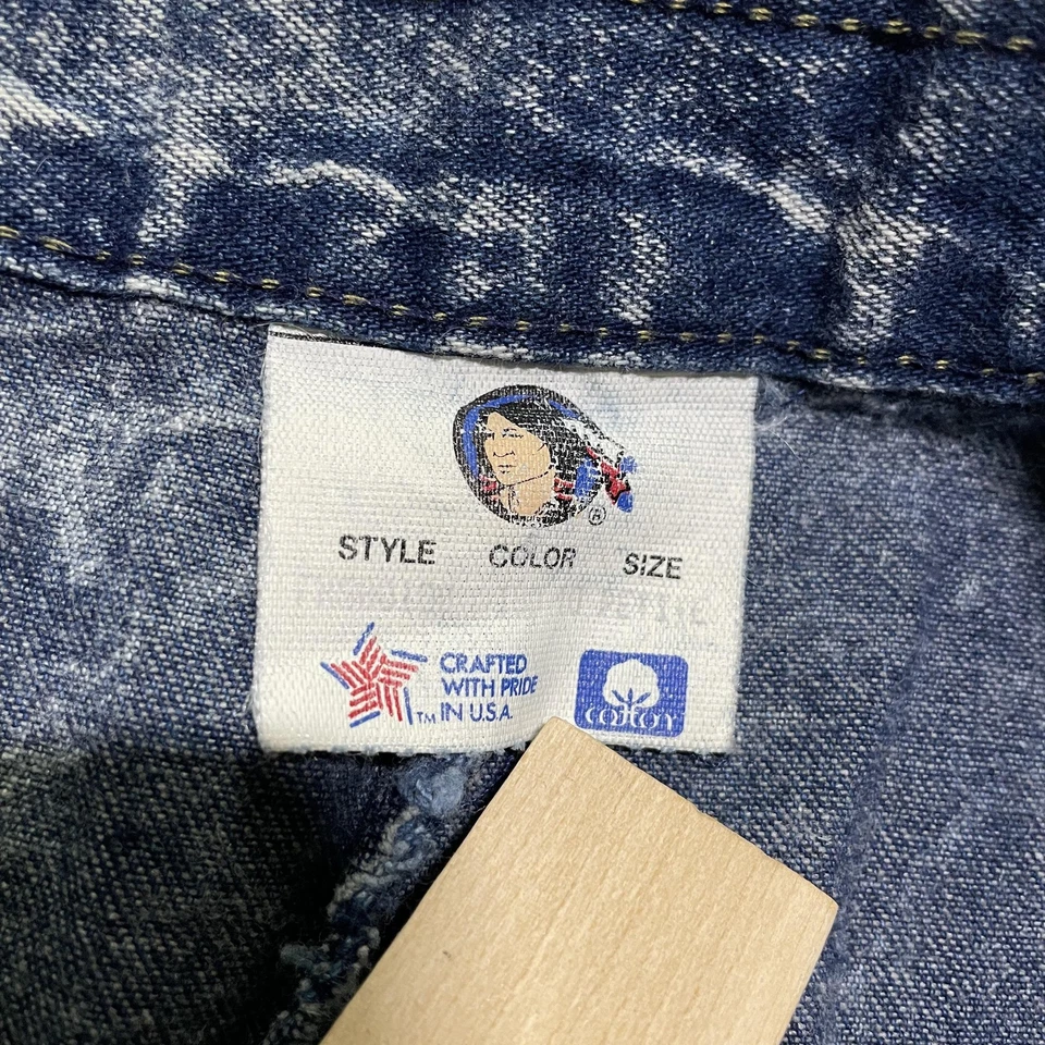 Falda vaquera Cherokee vintage para mujer lavado ácido medio cintura alta garra cremallera EE. UU. AÑOS 80 Foto 4 de 4