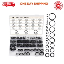 1050PCS O-Ring Assortment Kit | 21 Metric Sizes for Car Repair, Faucet, Air, Gas