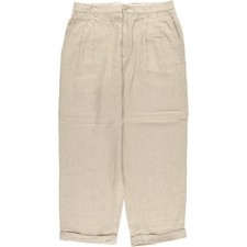 Vintage Liz Claiborne CLAIBORNE Two-pleat cotton x linen pants slacks for me...