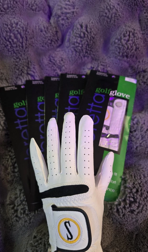 Cabretta Golf Gloves - White (5 Pack) Women Left Size Small - Image 3 of 4