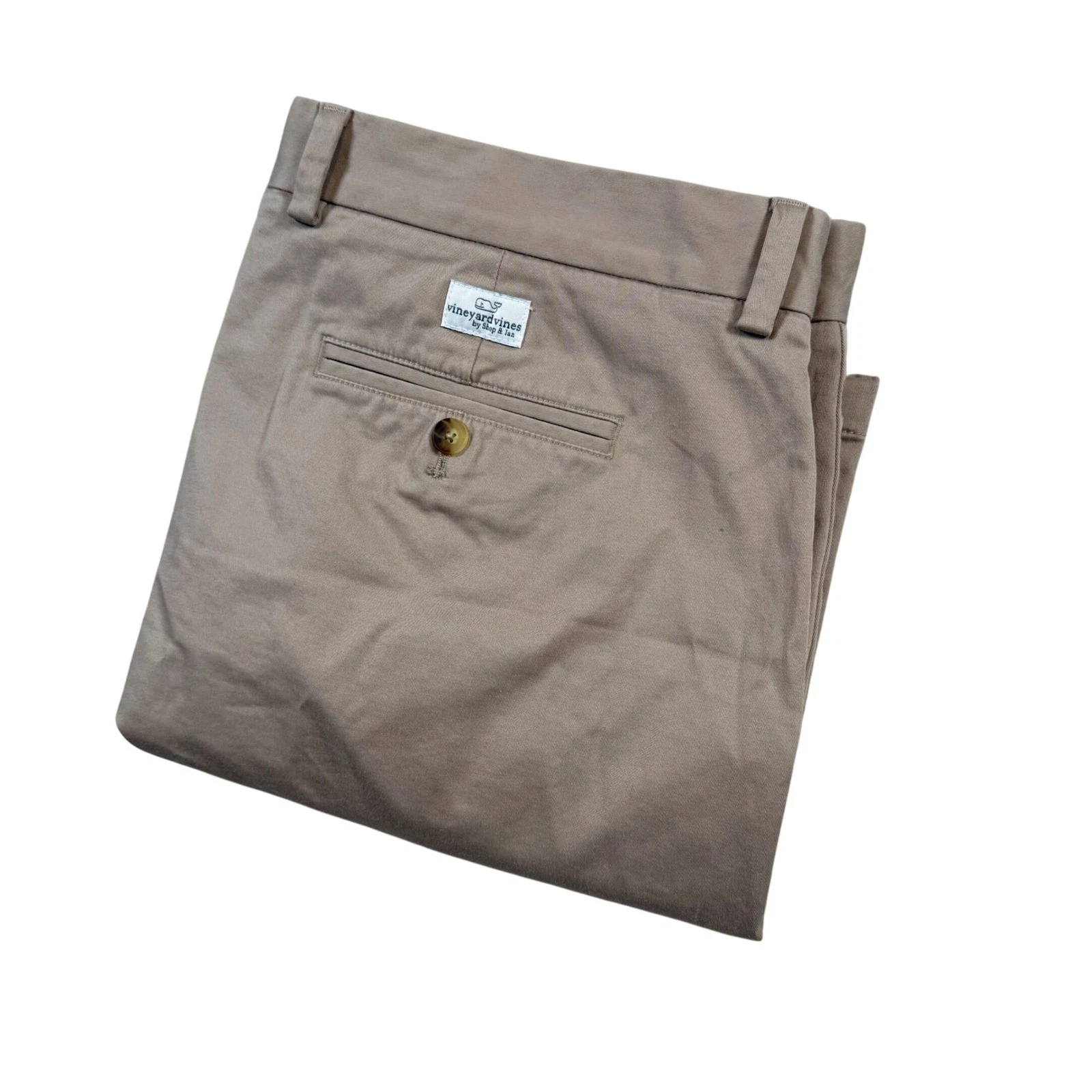 Vineyard Vines Breaker Short Khaki Chino Flat Front Mens Size 40