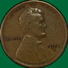 1911-D Lincoln Wheat Cent Very Fine VF Coin #40736