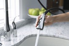 KOHLER K-647-CP Simplice Pull-Down Kitchen Sink Faucet, Polished Chrome