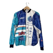 STP 2006 Seattle-to-Portland Tyvek Jacket Cycling Size Medium Blue 
