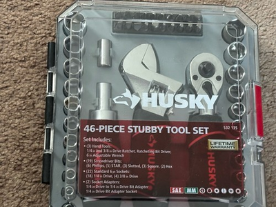 #ad #ad Husky 46 Piece Stubby Tool Set $65.00