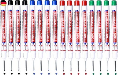 16 Stück Tieflochmarker, BetterJonny Bohrlochmarker Markierstifte 20mm 
