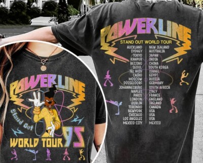 Vintage Powerline Stand Out World Tour '95 Goofy T Shirt