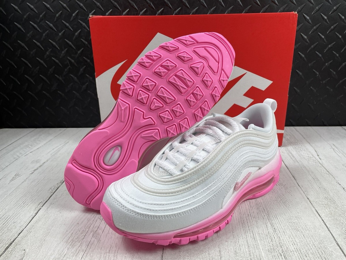 W Size 8.5-NEW Air Max 97 SE 'Chenille Swoosh/Pink Foam