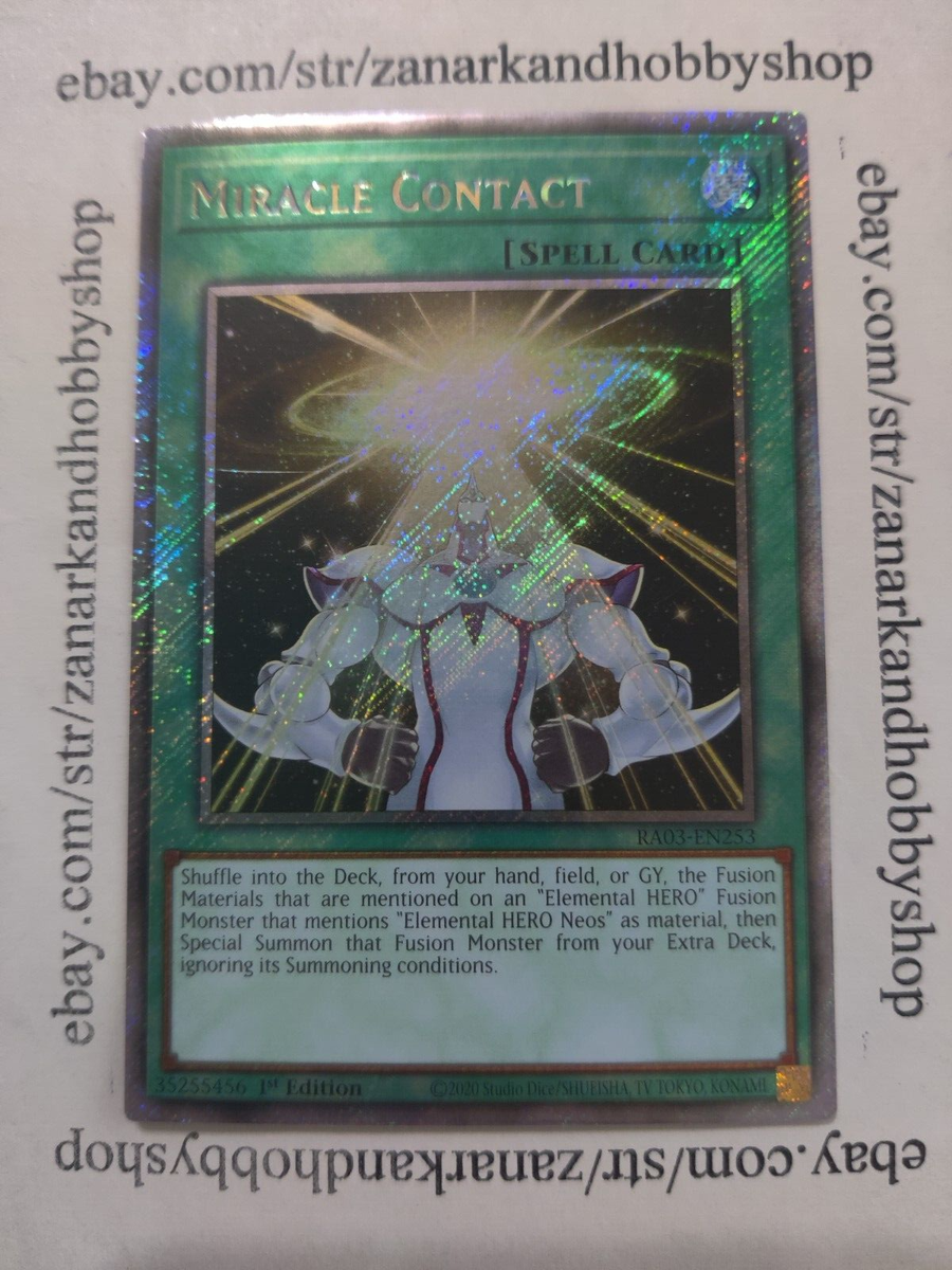 YuGiOh Miracle Contact RA03-EN253 Platinum Secret Rare