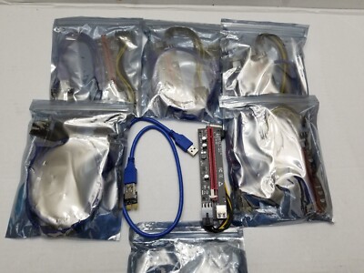 6 PIN PCI-E Riser Ver 0006c for Bitcoin Litecoin ETH Coin Mining V006C GPU Riser