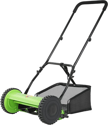 Gas Lawnmower Sickle Mower Indiana Push Lawn Mowers 15-Inch Lawn Mowers Push Mower Reel Mower Push, Adjustable Cutting Height 