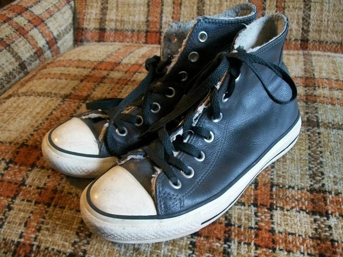 Leather clearance converse 5