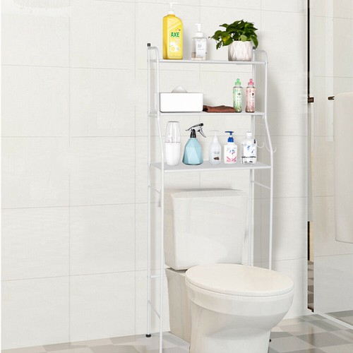 3 Tier Over Toilet Storage Unit Bathroom Shelf Rack Space Saving Organizer Stand - Picture 10 of 11