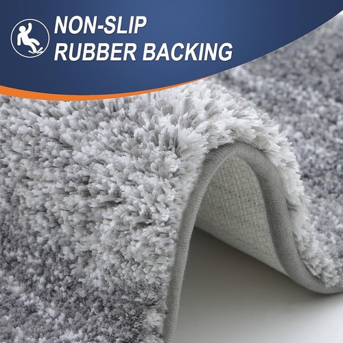 Bathroom Rugs Mat 30x20 Extra Soft and Absorbent Microfiber Bath Floor Carpet - Picture 4 of 6