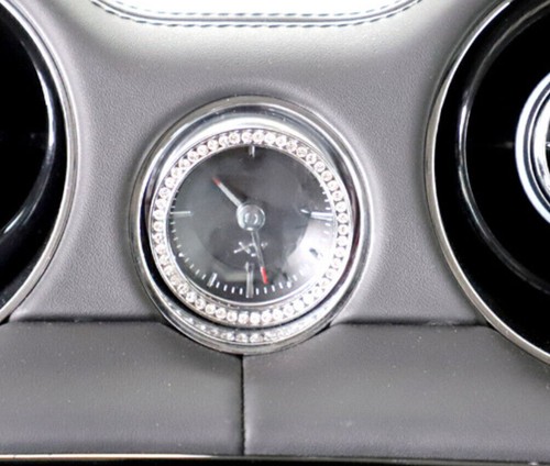 For Jaguar XJL/XJR 2010-2019 Silver Clock Center Console Timetable Ring Trim 1PC - Picture 6 of 14