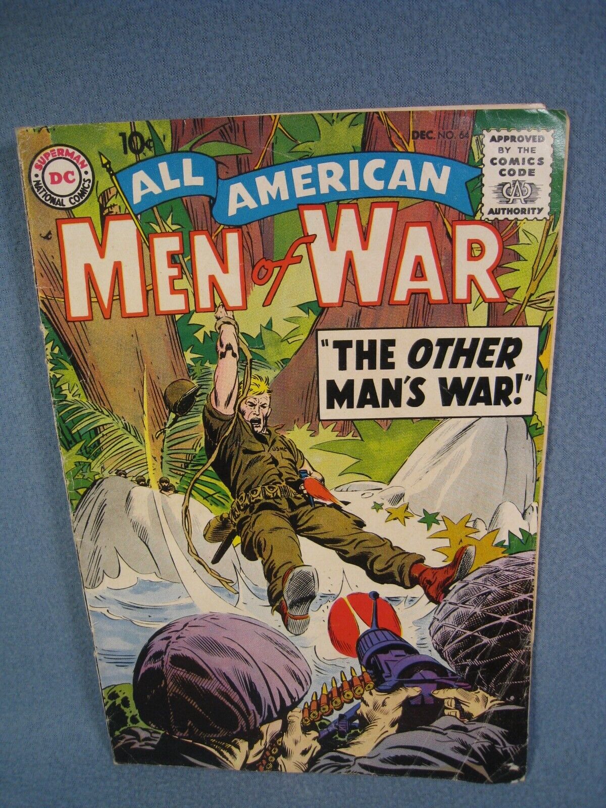 Vintage 1958 10 Cent All American Men of War Comic #64