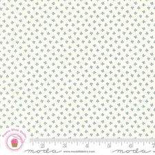 Moda CASCADE 44328 11 Cloud Ivory Cream Blue FLORAL 3 SISTERS Quilt Fabric