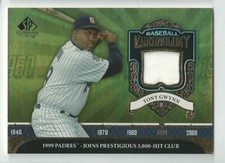 2006 SP Legendary Cuts Tony Gwynn Baseball Chronology GU Jersey 3000 Hit Club