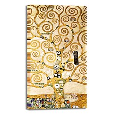 Gustav Klimt albero della vita yellow quadro stampa tela dipinto arredo casa