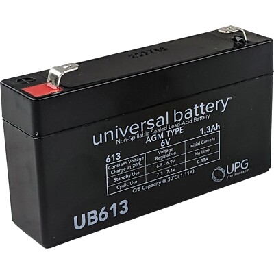UPG 6V 1.3AH GE Interlogix Back-Up Battery for GE Simon 3 GE XT Panel
