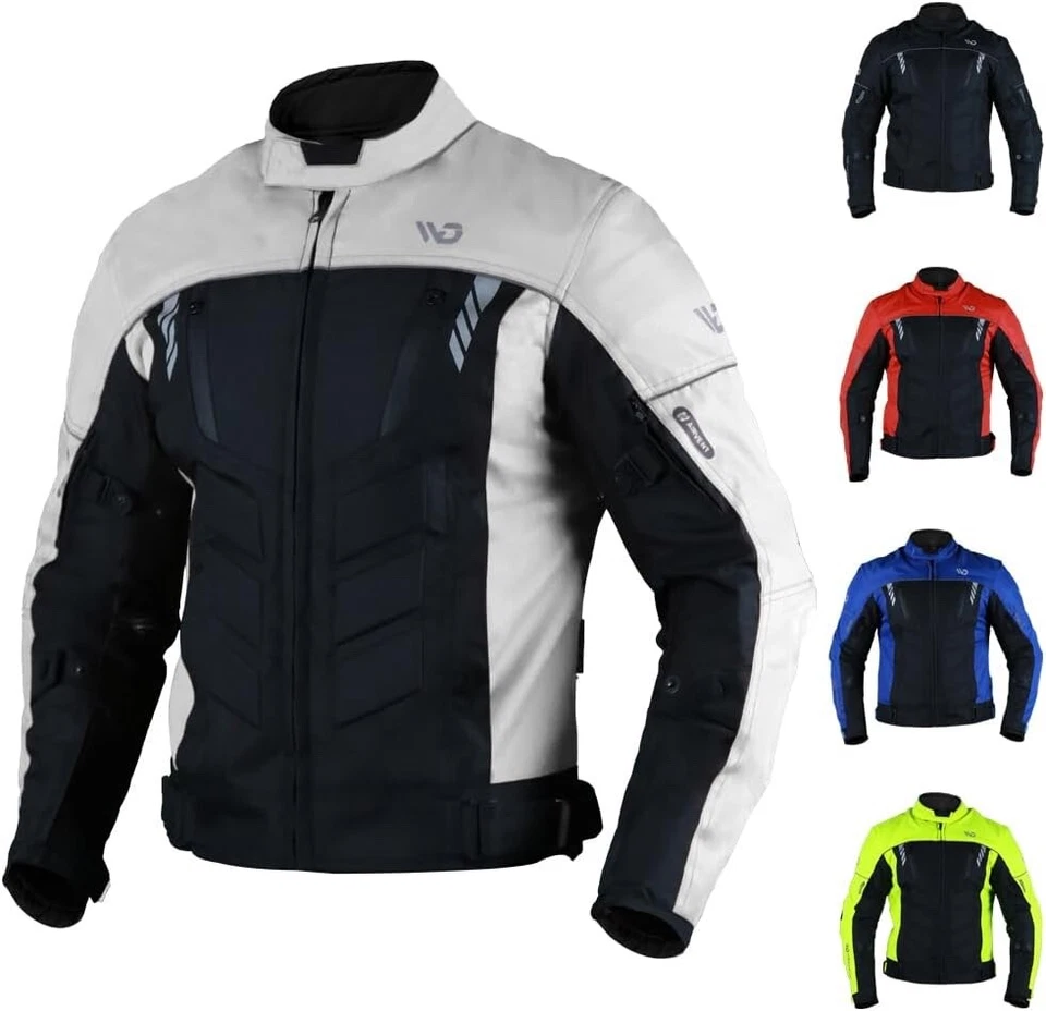 Herren Motorrad Textil jacke Biker Motorrad Textil Jacke Motorrad Touring Jacke - Bild 3 von 4