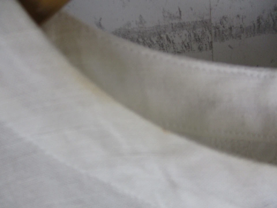 Alpha 60 Mujer Top Blusa Blanco Lino Mezcla Lentejuelas XS, 8 Manga Corta Foto 3 de 4